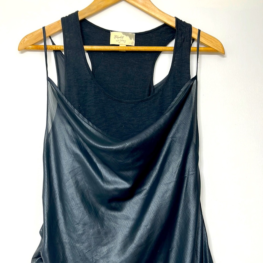 Elizabeth and James black party mini dress